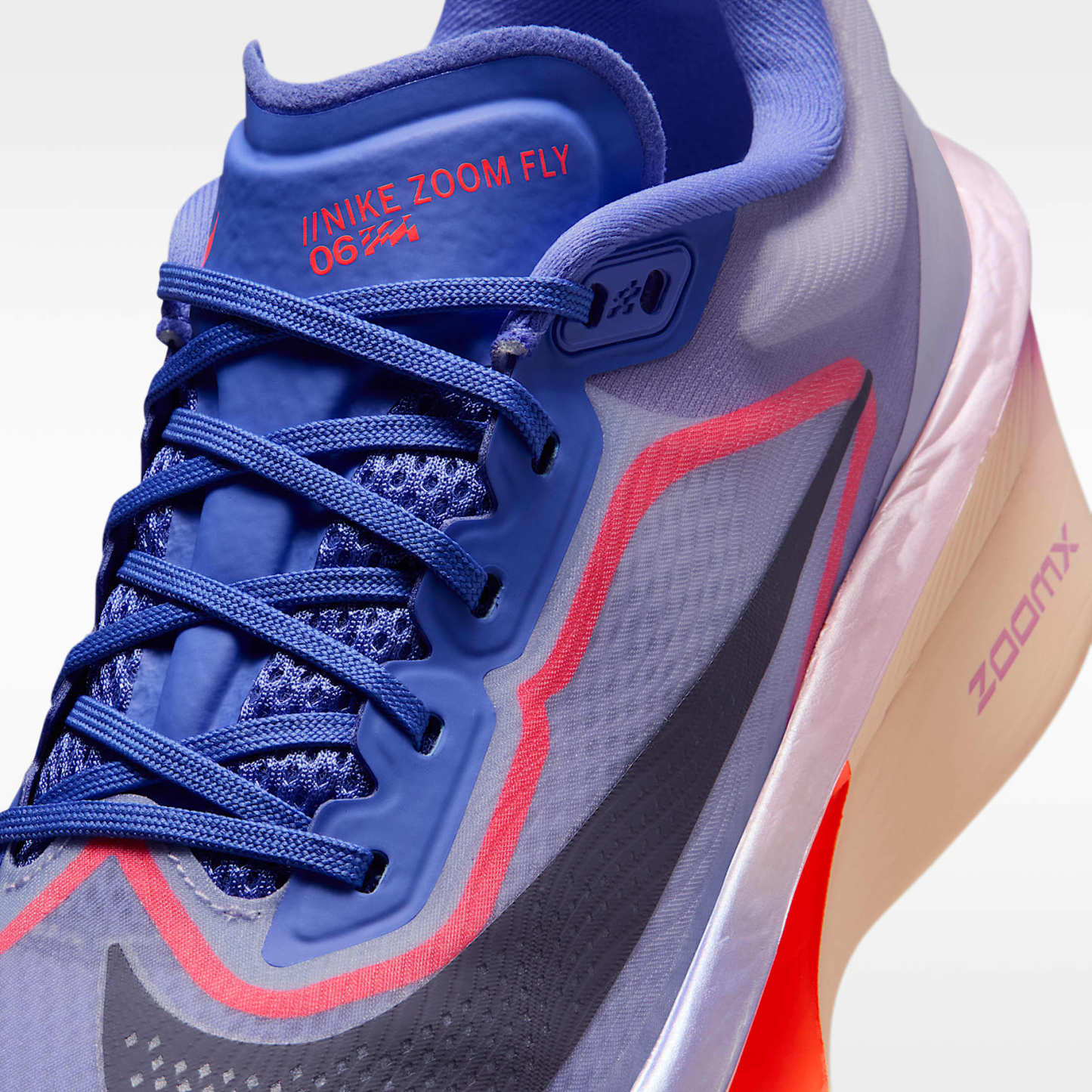 Nike Zoom Fly 6 Straßenlaufschuh für Wettkämpfe (Damen) – Violet Mist/Hot Lava/Bright Violet/Purple Dynasty