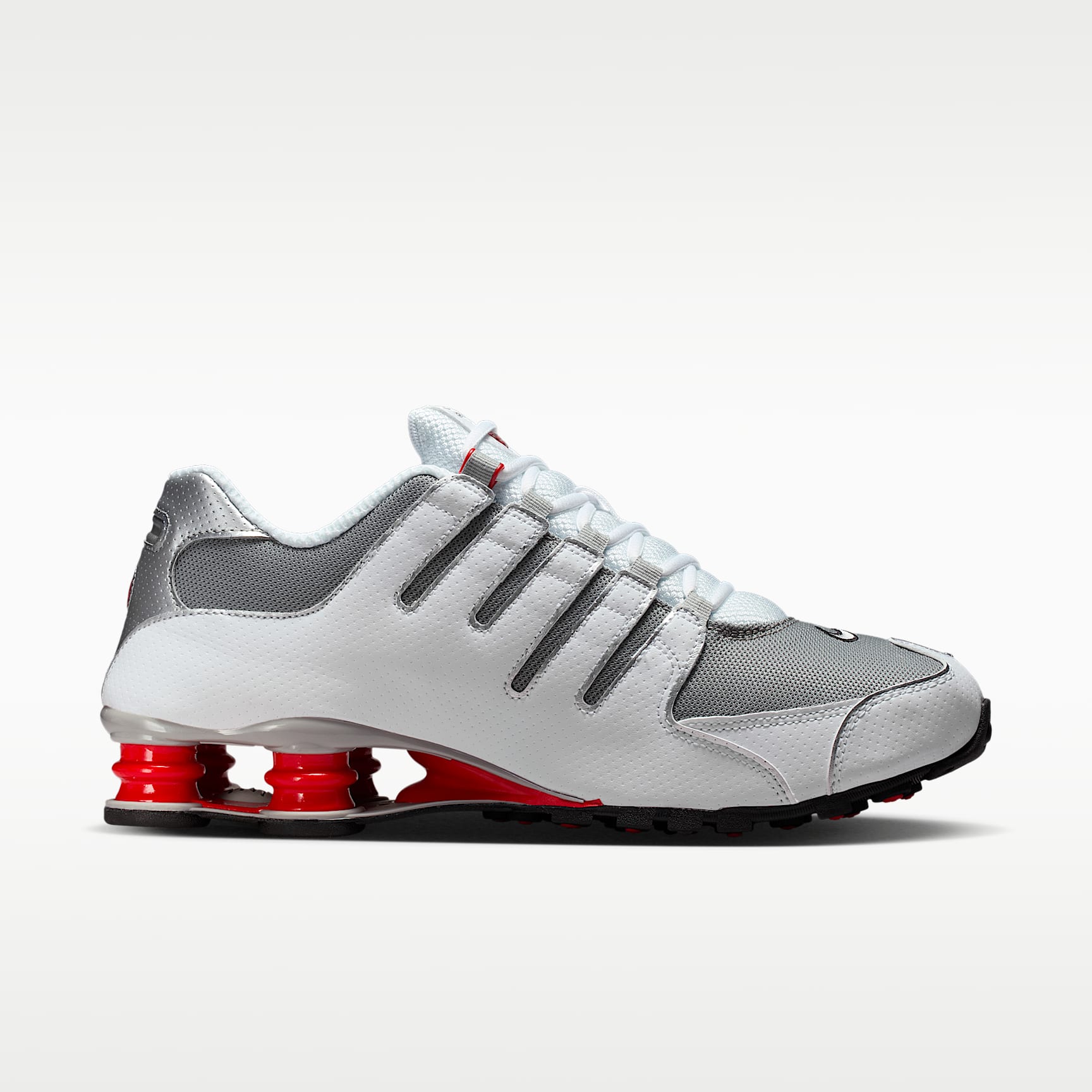 Nike Shox NZ Herrenschuh – Weiß/Sport Red/Cool Grey/Metallic Silver