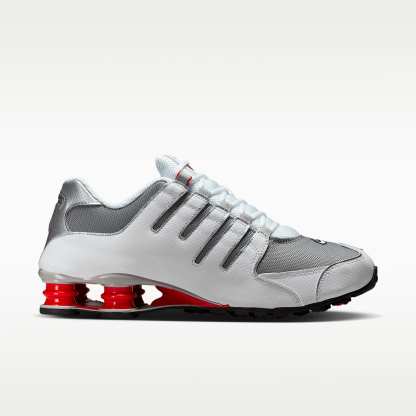 Nike Shox NZ Herrenschuh – Weiß/Sport Red/Cool Grey/Metallic Silver