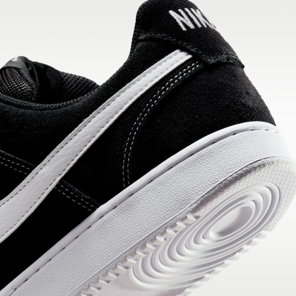 Nike Court Vision Low FL Schuh (Herren) – Schwarz/Weiß