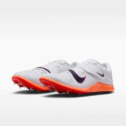 Nike Zoom Rival Jump Sprung-Spikes für Leichtathletik – Weiß/Hyper Turquoise/Bright Crimson/Obsidian