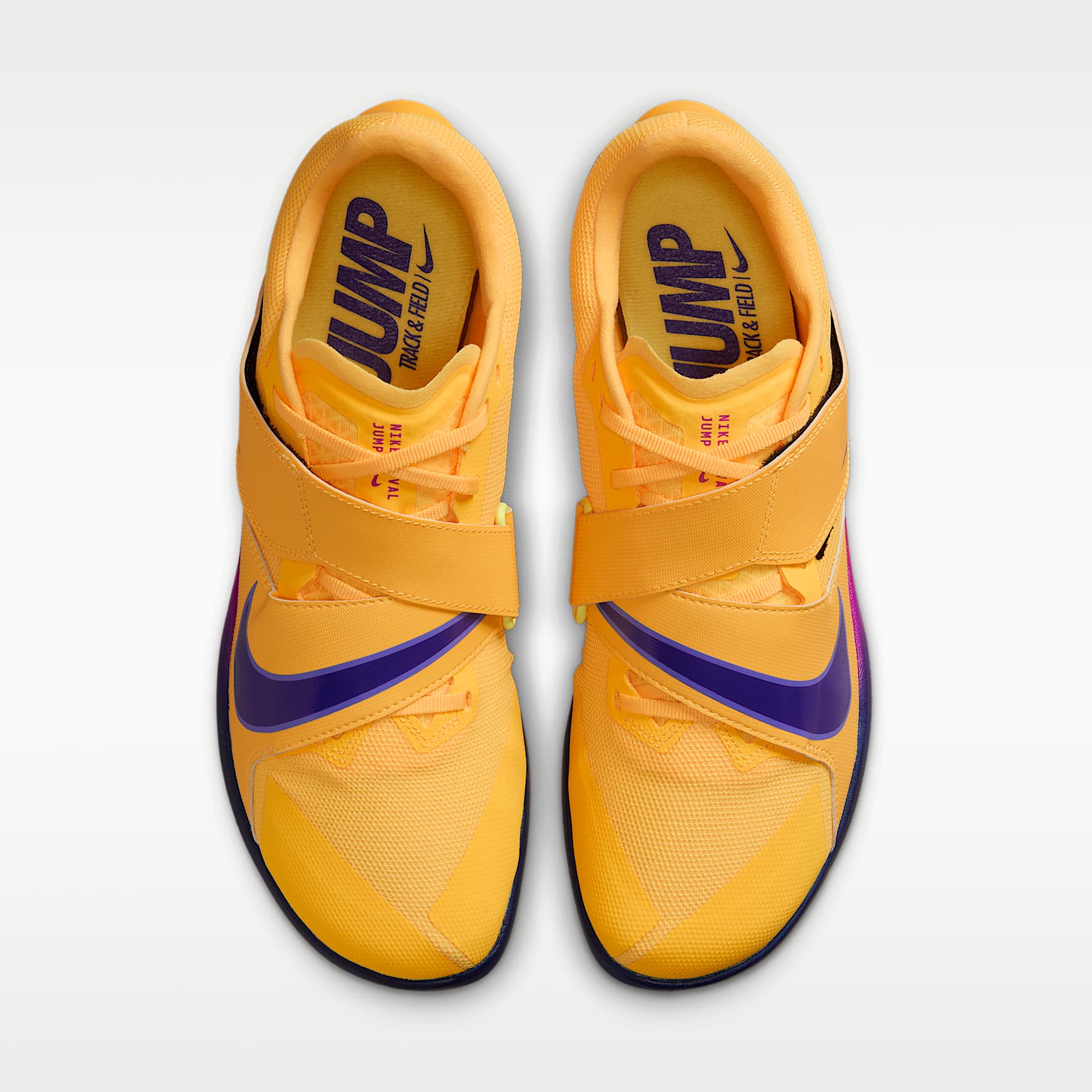 Nike Zoom Rival Jump Sprung-Spikes für Leichtathletik – Citron Pulse/Volt Glow/Hyper Violet/Indigo Burst