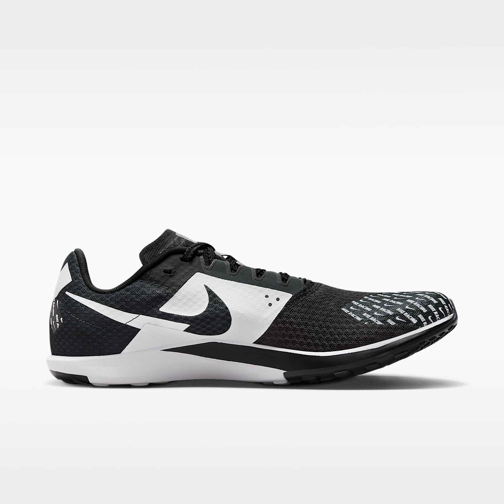 Nike Zoom Rival Waffle 6 Straßen- und Cross-Country-Laufschuhe für Wettkämpfe – Schwarz/Dark Smoke Grey/Weiß/Metallic Silver