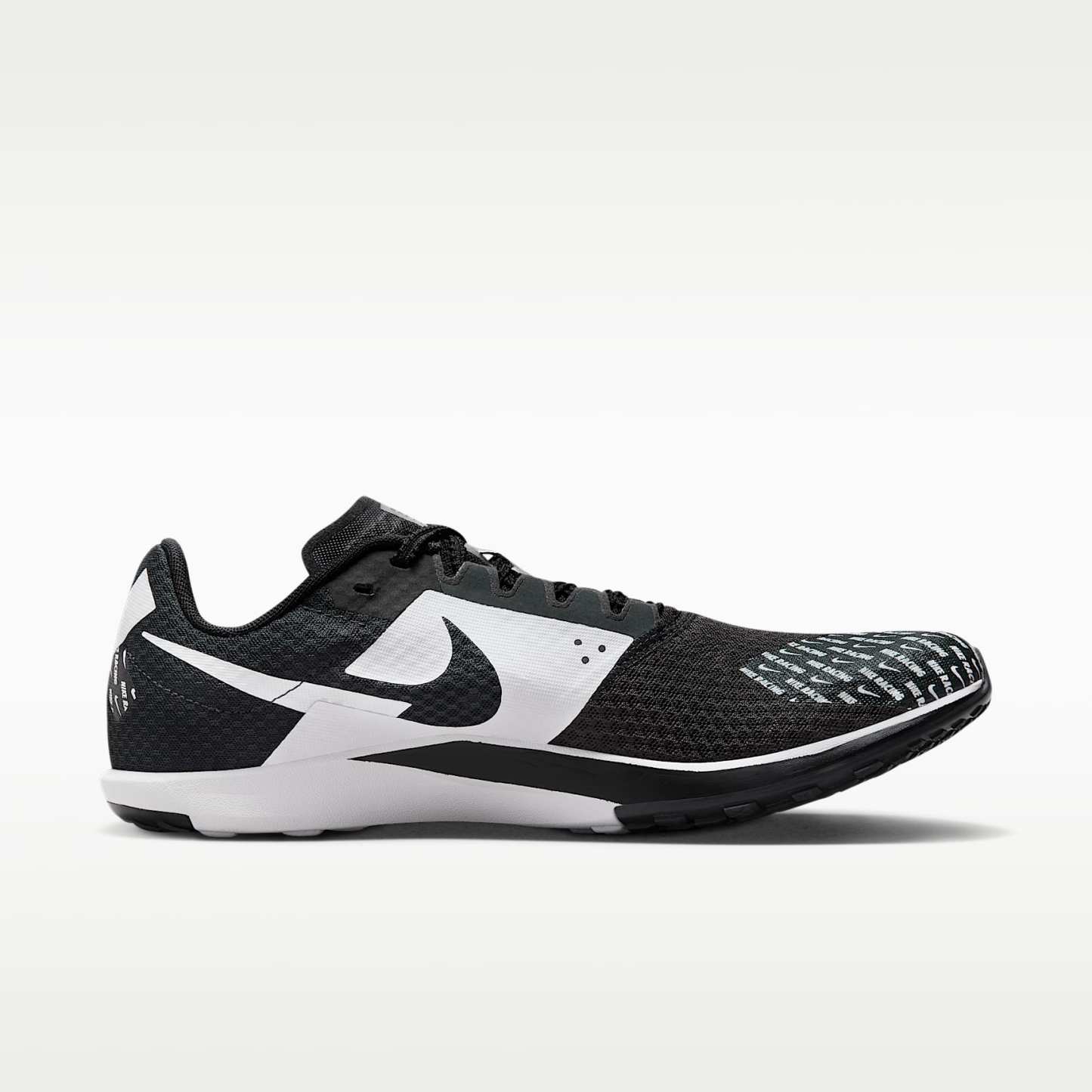 Nike Zoom Rival Waffle 6 Straßen- und Cross-Country-Laufschuhe für Wettkämpfe – Schwarz/Dark Smoke Grey/Weiß/Metallic Silver