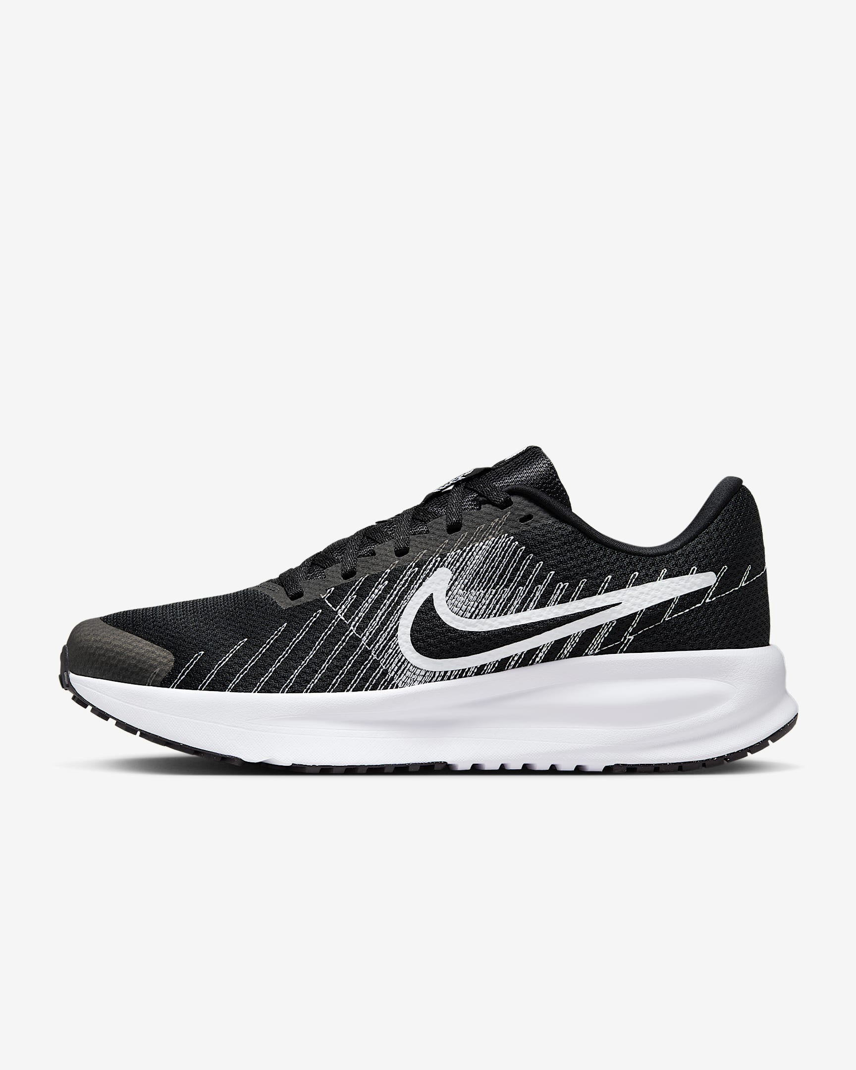 Nike Run Defy Straßenlaufschuh (Herren) – Schwarz/Weiß