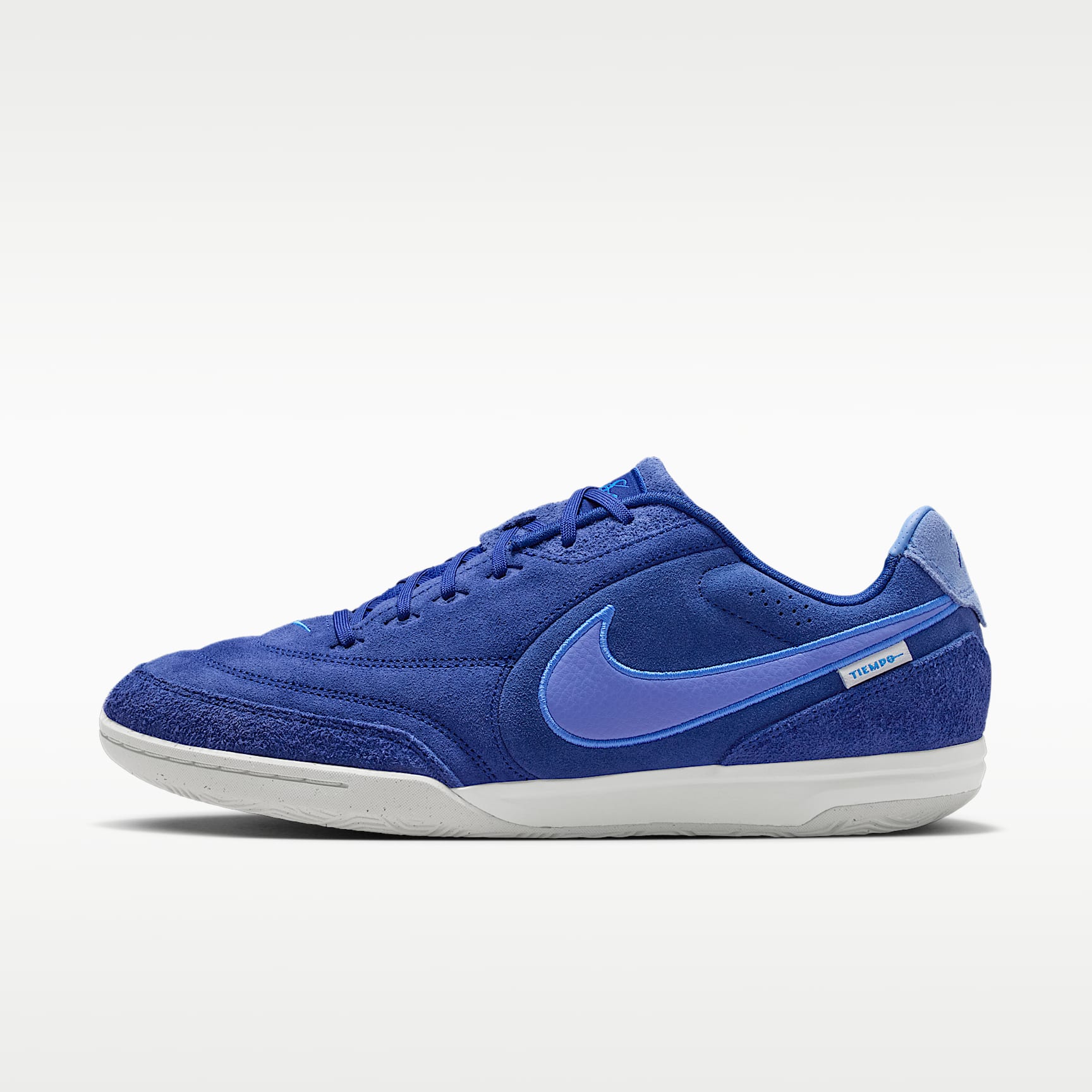 Nike Tiempo Streetgato PRM Low-Top-Fußballschuh für Hallen- und Hartplätze – Deep Royal Blue/Blue Crystal/Polar