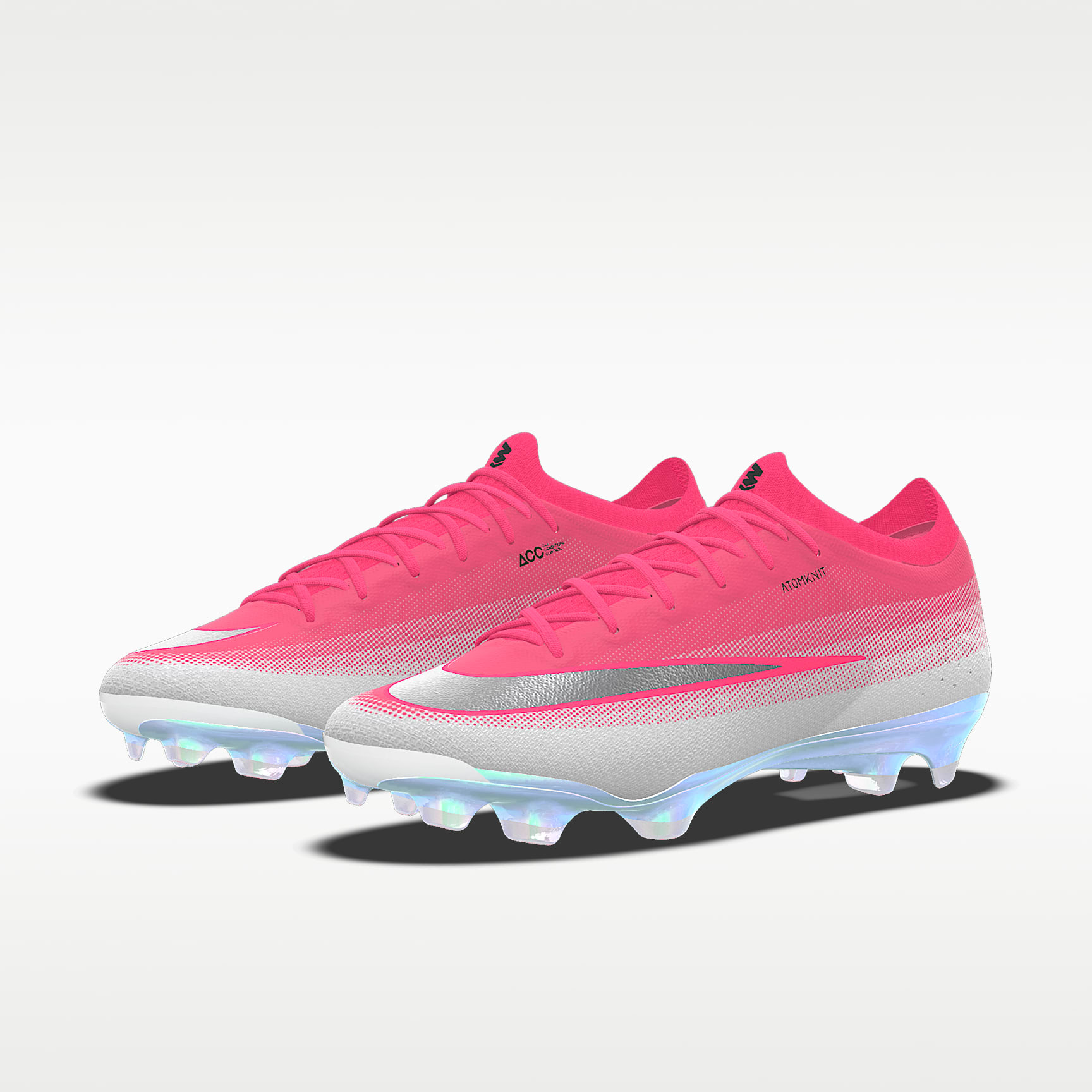 Nike Mercurial Vapor 17 Elite By You personalisierbarer Low-Top-Fußballschuh für normalen Rasen – Bright Crimson/Weiß [4510677869]