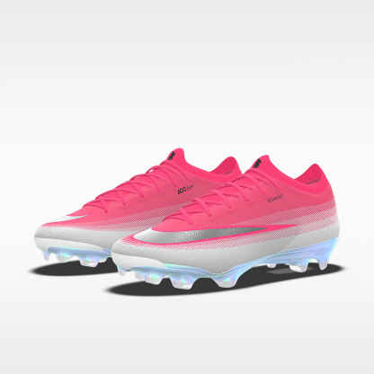 Nike Mercurial Vapor 17 Elite By You personalisierbarer Low-Top-Fußballschuh für normalen Rasen – Bright Crimson/Weiß [4510677869]