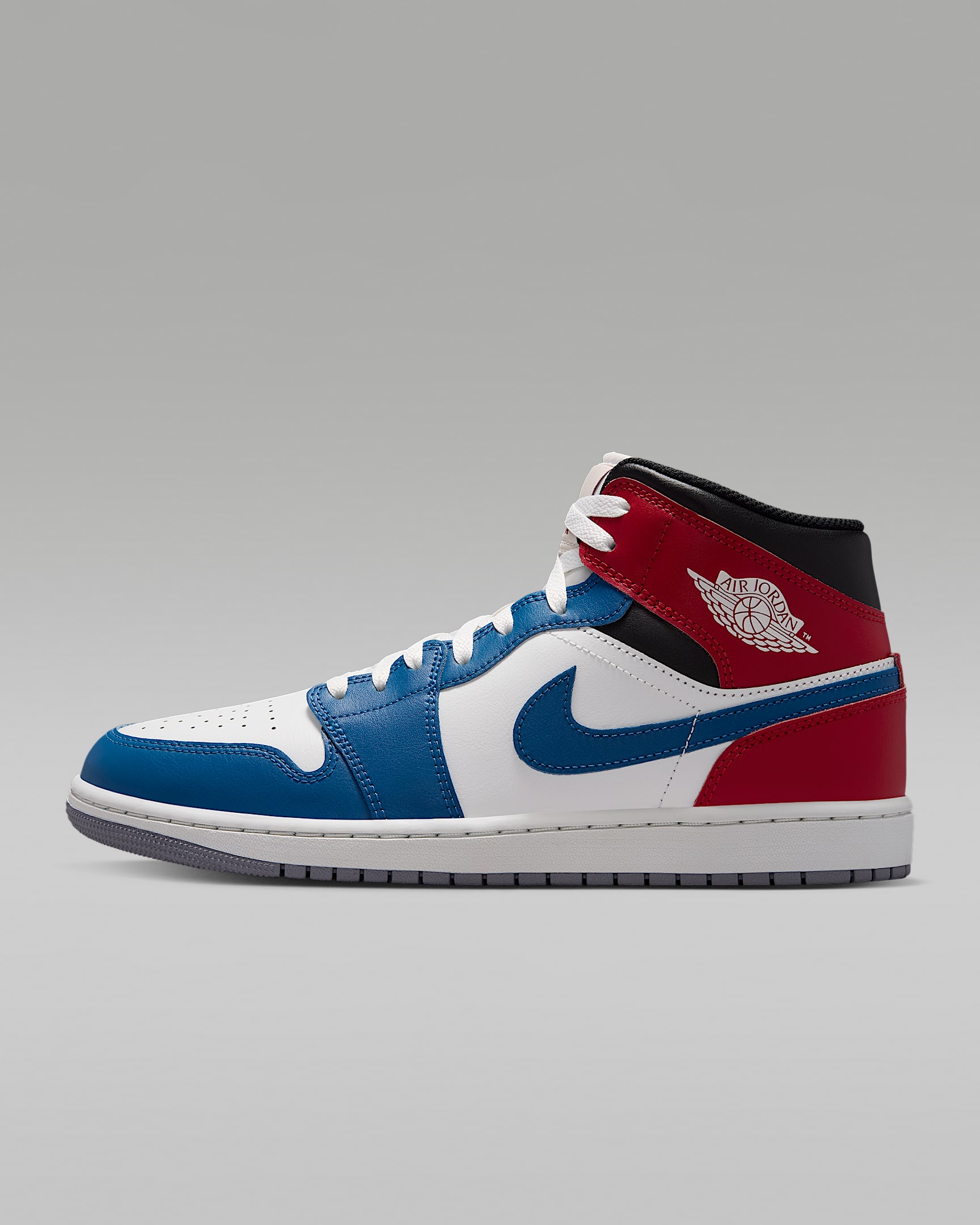 Air Jordan 1 Mid Herrenschuh – True Blue/Varsity Red/Schwarz/Summit White