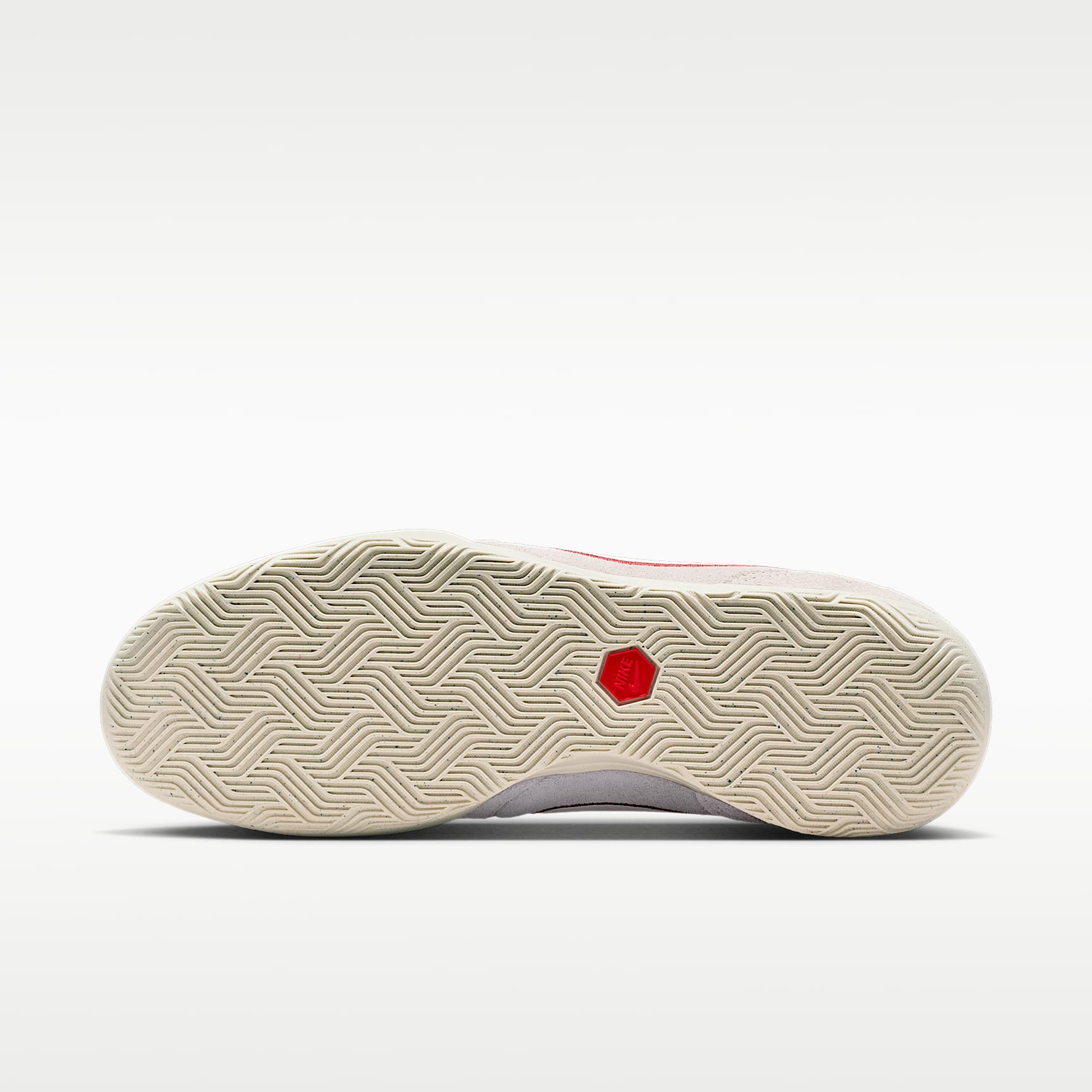 Nike Tiempo Streetgato PRM Low-Top-Fußballschuh für Hallen- und Hartplätze – Moon Particle/Team Red/Chalk