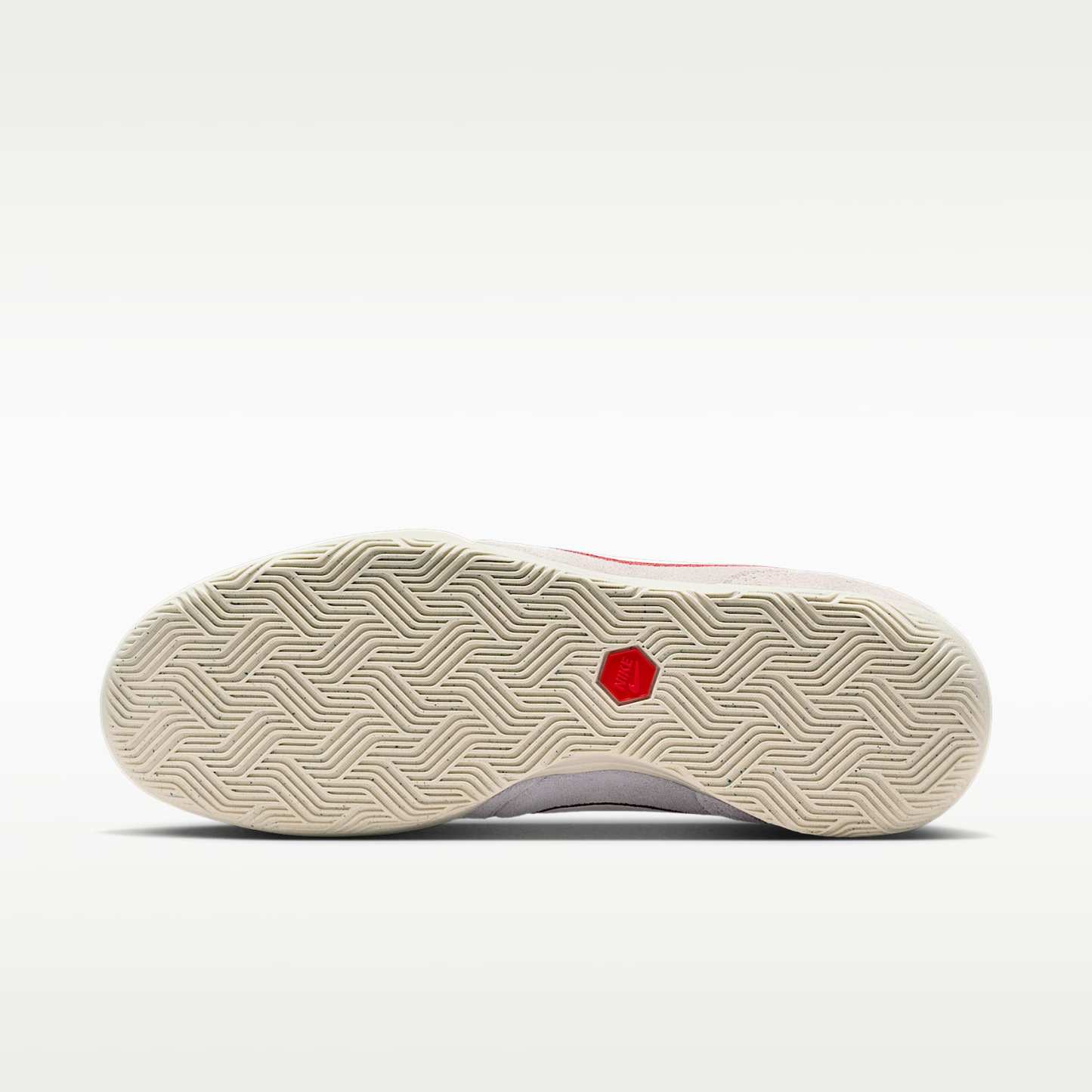 Nike Tiempo Streetgato PRM Low-Top-Fußballschuh für Hallen- und Hartplätze – Moon Particle/Team Red/Chalk