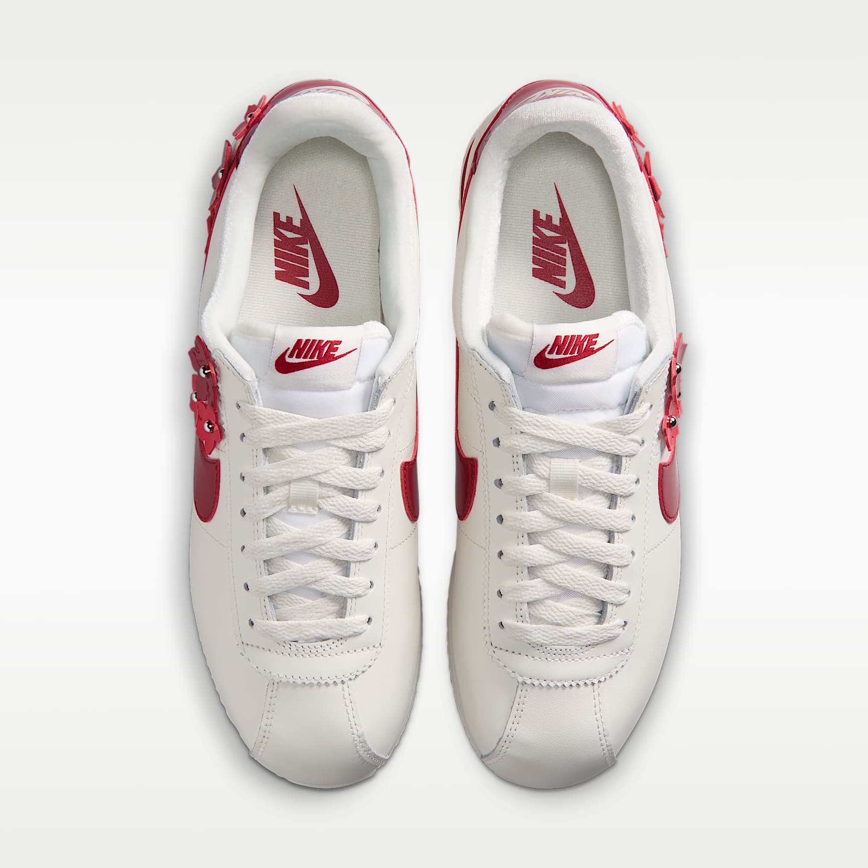 Nike Cortez Leather Damenschuh – Sail/Sail/University Red/Tough Red