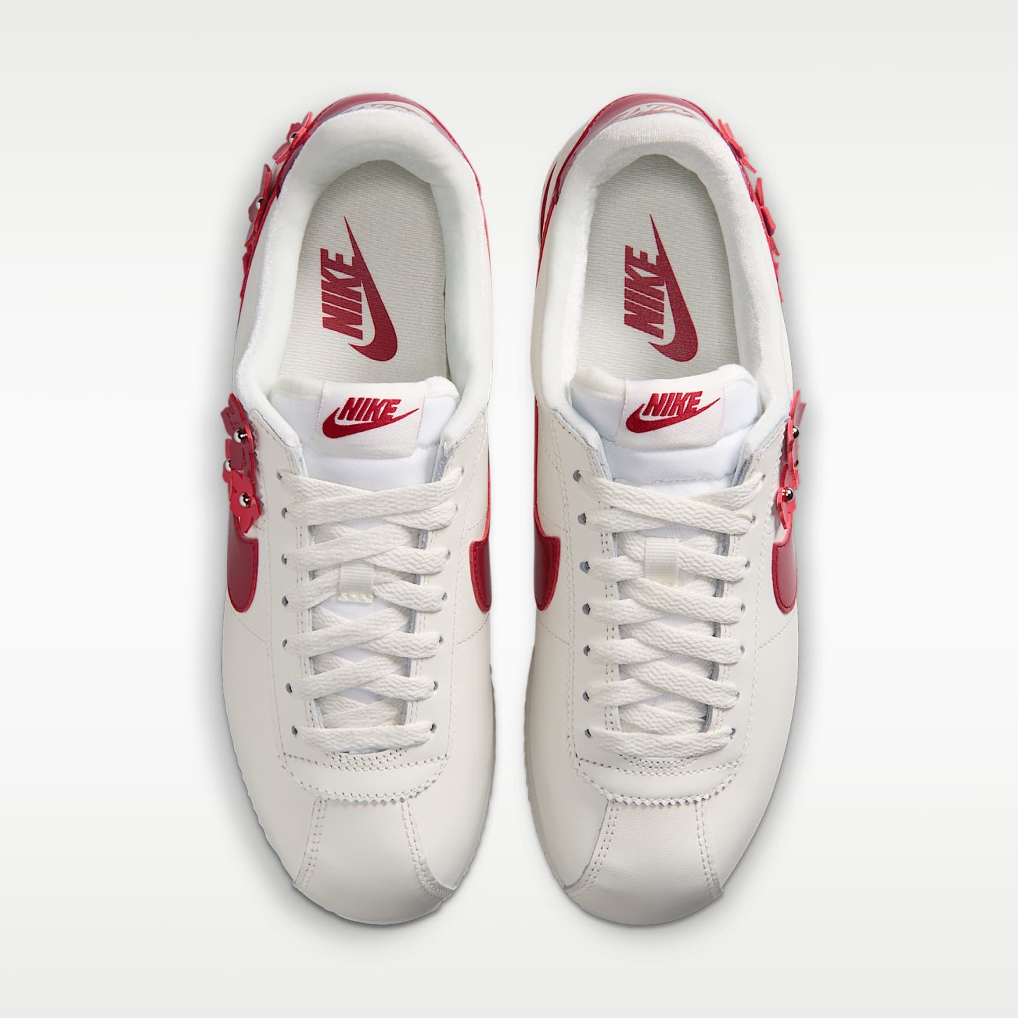 Nike Cortez Leather Damenschuh – Sail/Sail/University Red/Tough Red