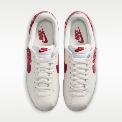 Nike Cortez Leather Damenschuh – Sail/Sail/University Red/Tough Red
