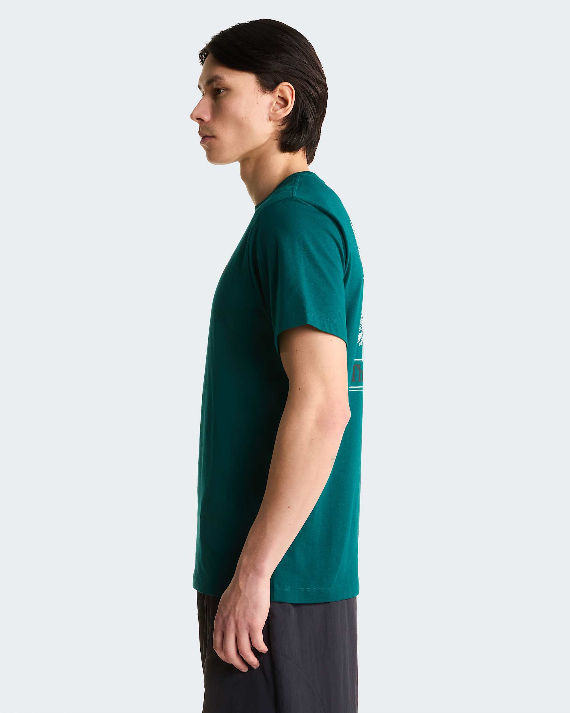 Monte normal geschnittenes T-Shirt mit Grafik für Herren – Pacific Teal