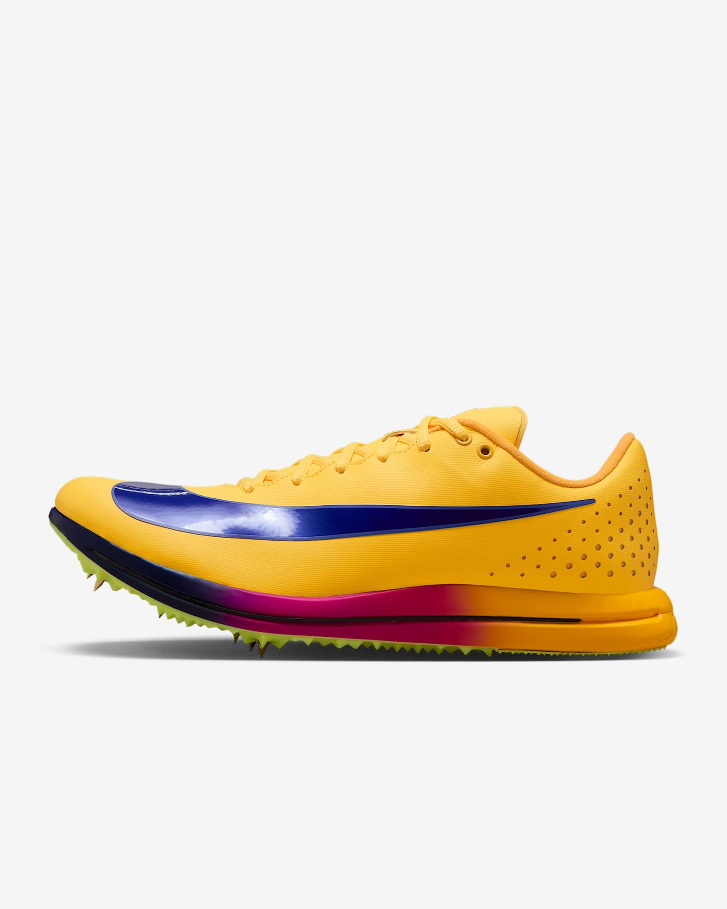 Nike Triple Jump Elite 3 Sprung-Spike für Leichtathletik – Citron Pulse/Volt Ice/Vivid Purple/Indigo Burst