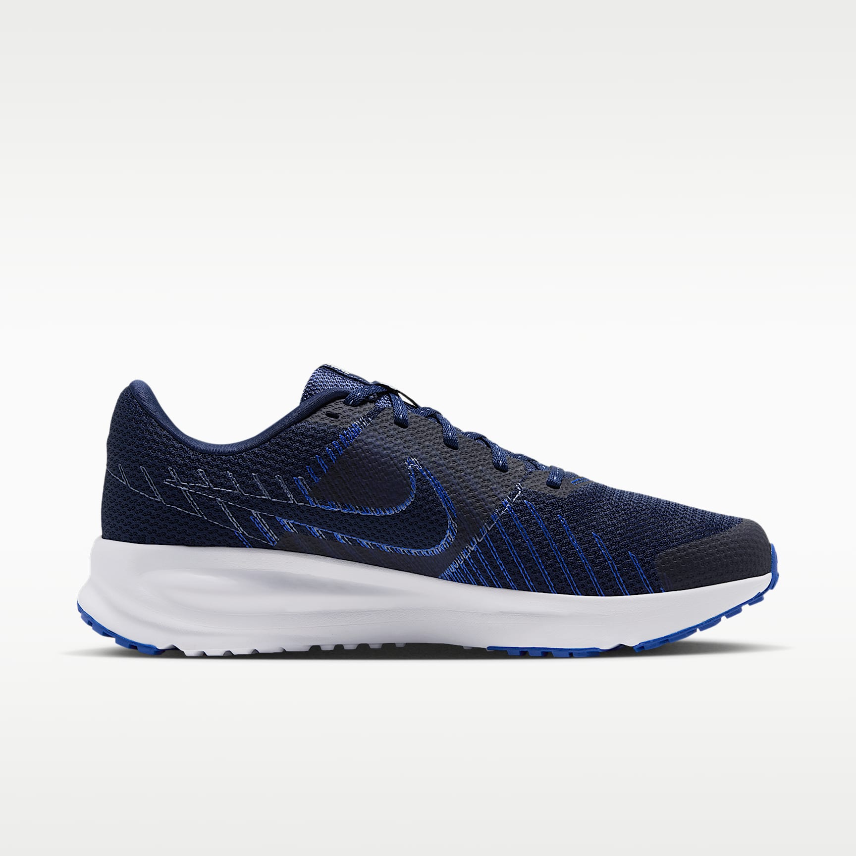 Nike Run Defy Straßenlaufschuh (Herren) – Midnight Navy/Racer Blue/Smokey Blue/Grey Mist