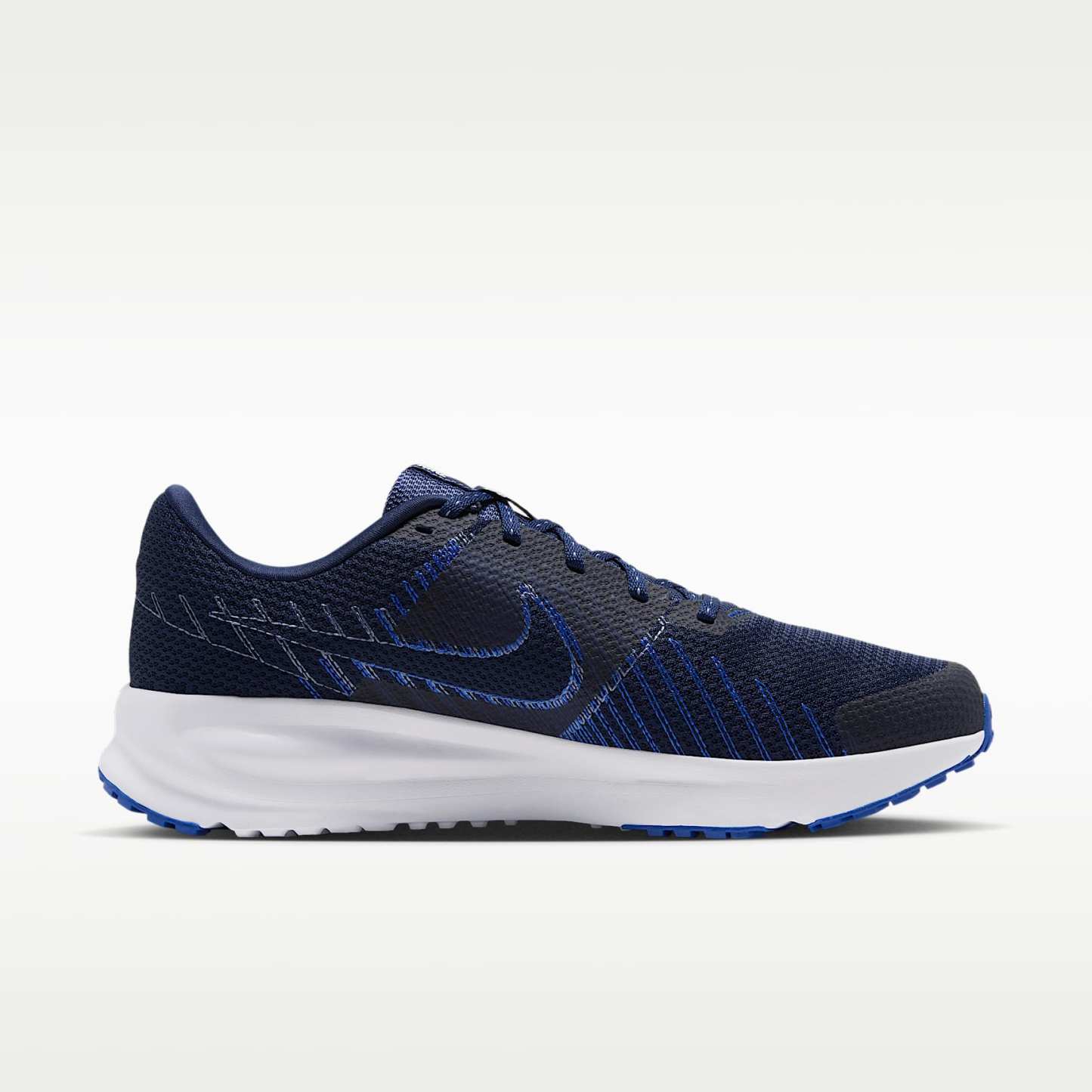Nike Run Defy Straßenlaufschuh (Herren) – Midnight Navy/Racer Blue/Smokey Blue/Grey Mist