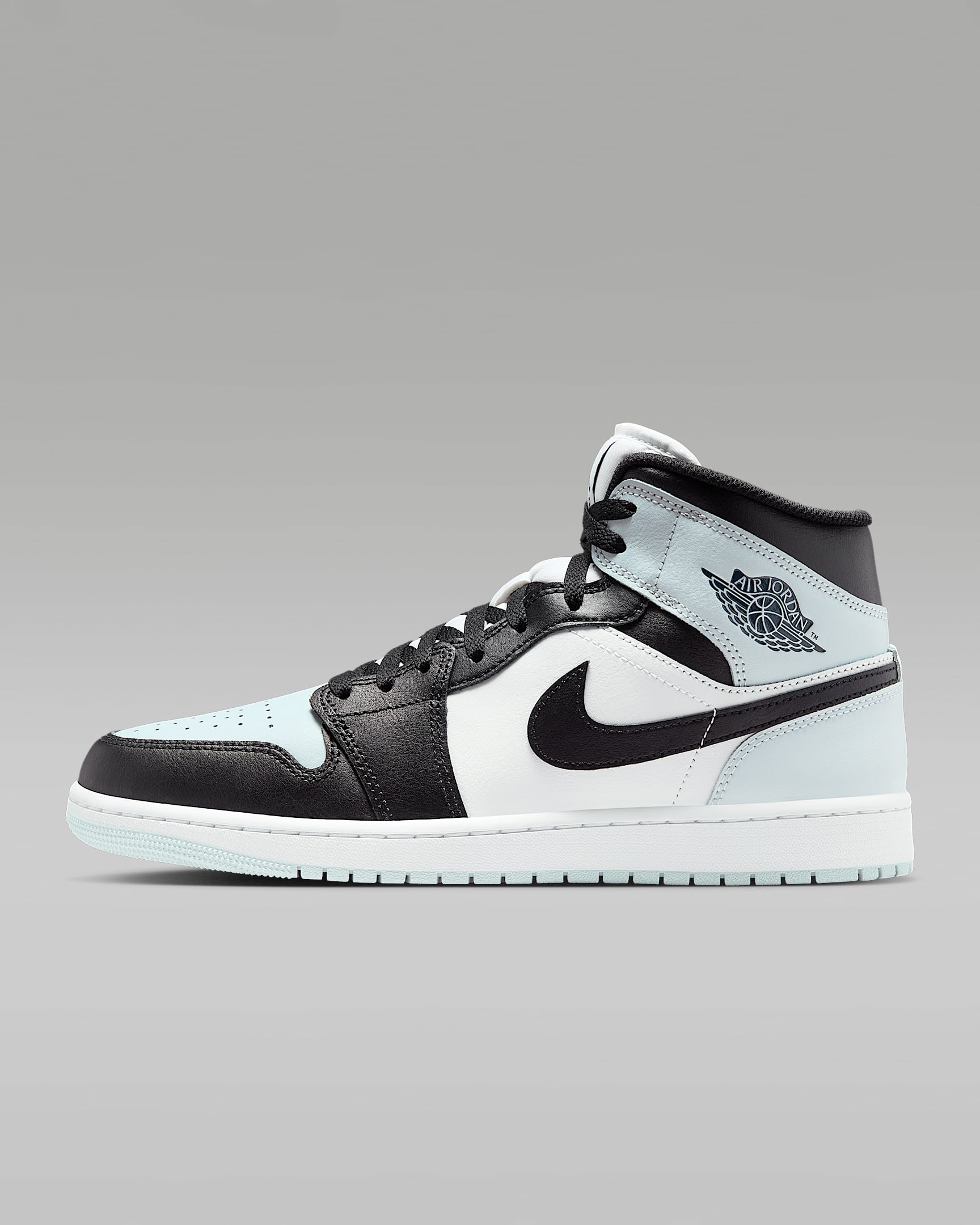 Air Jordan 1 Mid Herrenschuh – Schwarz/Aura/Weiß/Squadron Blue