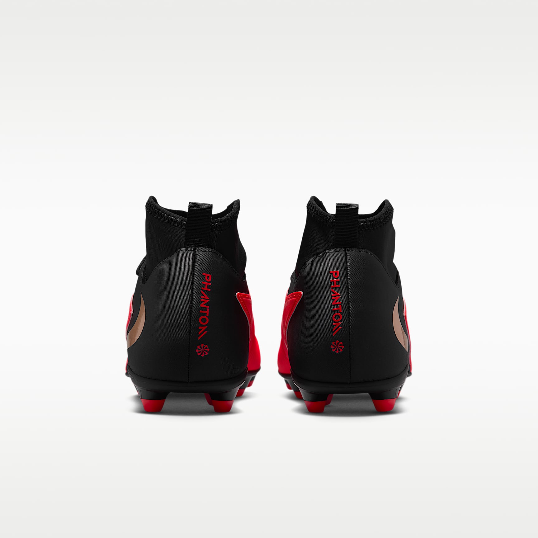 Nike Phantom 6 High Club Fußballschuh für verschiedene Böden – Bright Crimson/Schwarz/Blur