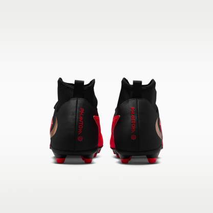 Nike Phantom 6 High Club Fußballschuh für verschiedene Böden – Bright Crimson/Schwarz/Blur