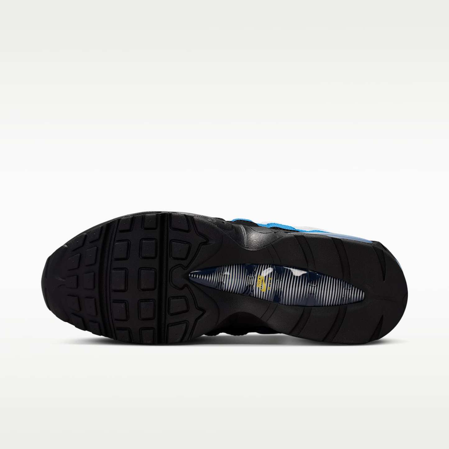 Nike Air Max 95 Big Bubble Schuh (Herren) – Weiß/Schwarz/Reflect Silver/Royal Blue