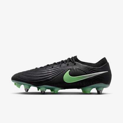 Nike Tiempo Maestro Elite Low Top Fußballschuh für weichen Rasen – Schwarz/Schwarz/Illusion Green