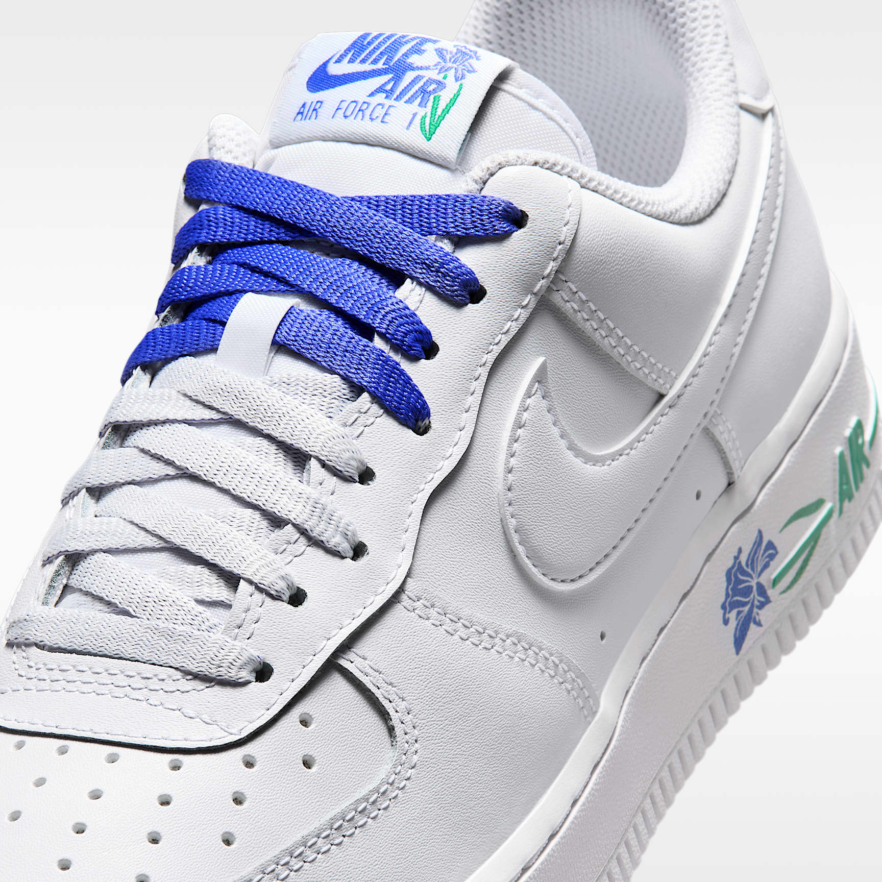 Nike Air Force 1 '07 SE Damenschuh – Weiß/Persian Violet/Stadium Green/Weiß