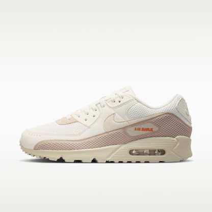 Nike Air Max 90 Premium Schuh (Herren) – Phantom/Cream II/Safety Orange/Light Orewood Brown