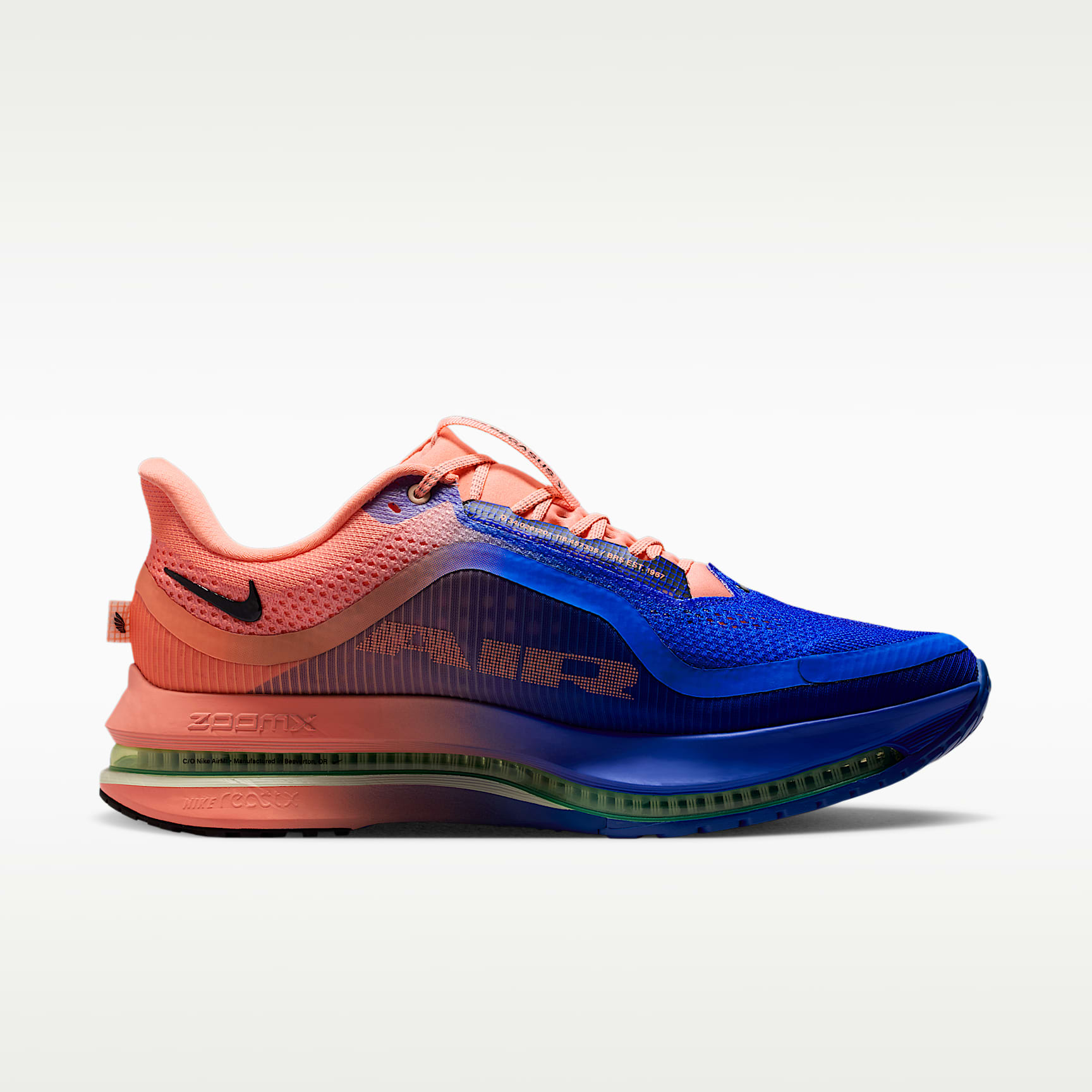 Nike Pegasus Premium Straßenlaufschuh (Herren) – Racer Blue/Atomic Pink/Volt Tint/Schwarz