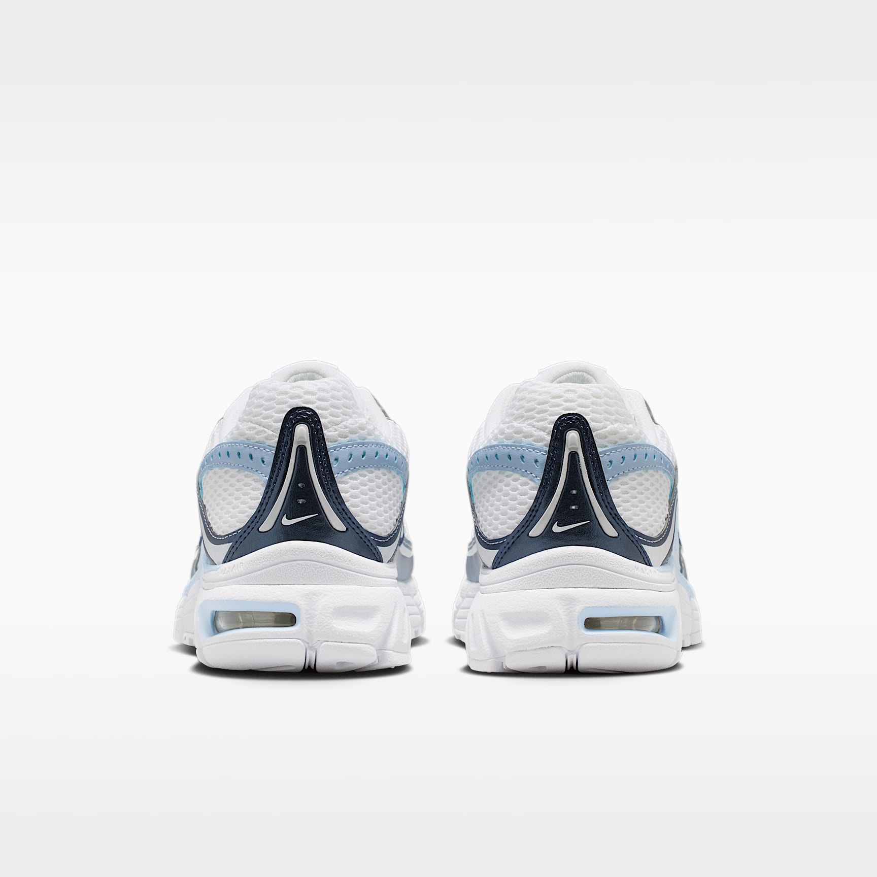 Nike Air Max Moto 2K Schuh (Damen) – Weiß/Metallic Silver/Midnight Navy/Hydrogen Blue