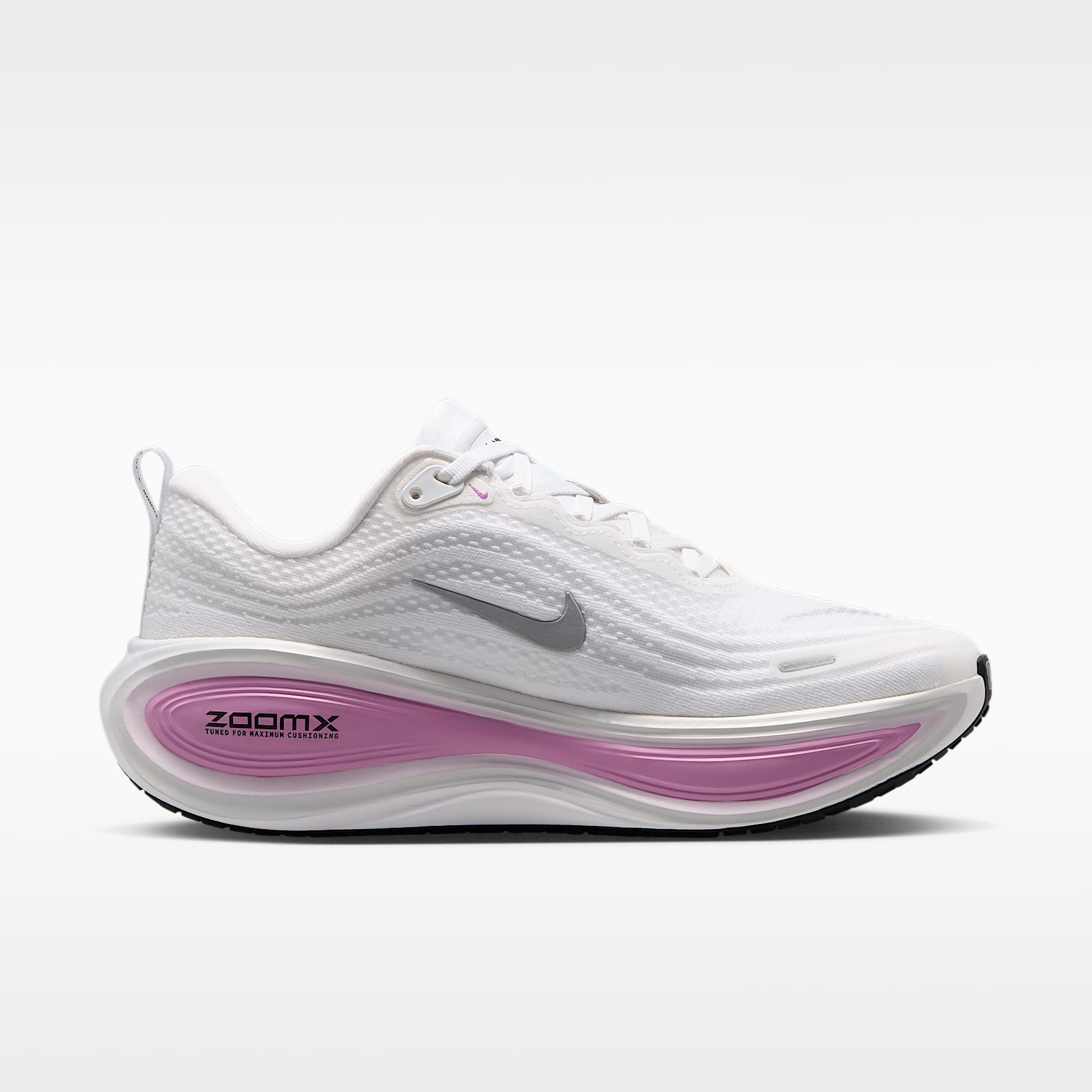 Nike Vomero Plus Straßenlaufschuh (Damen) – Weiß/Bleached Lilac/Summit White/Metallic Silver