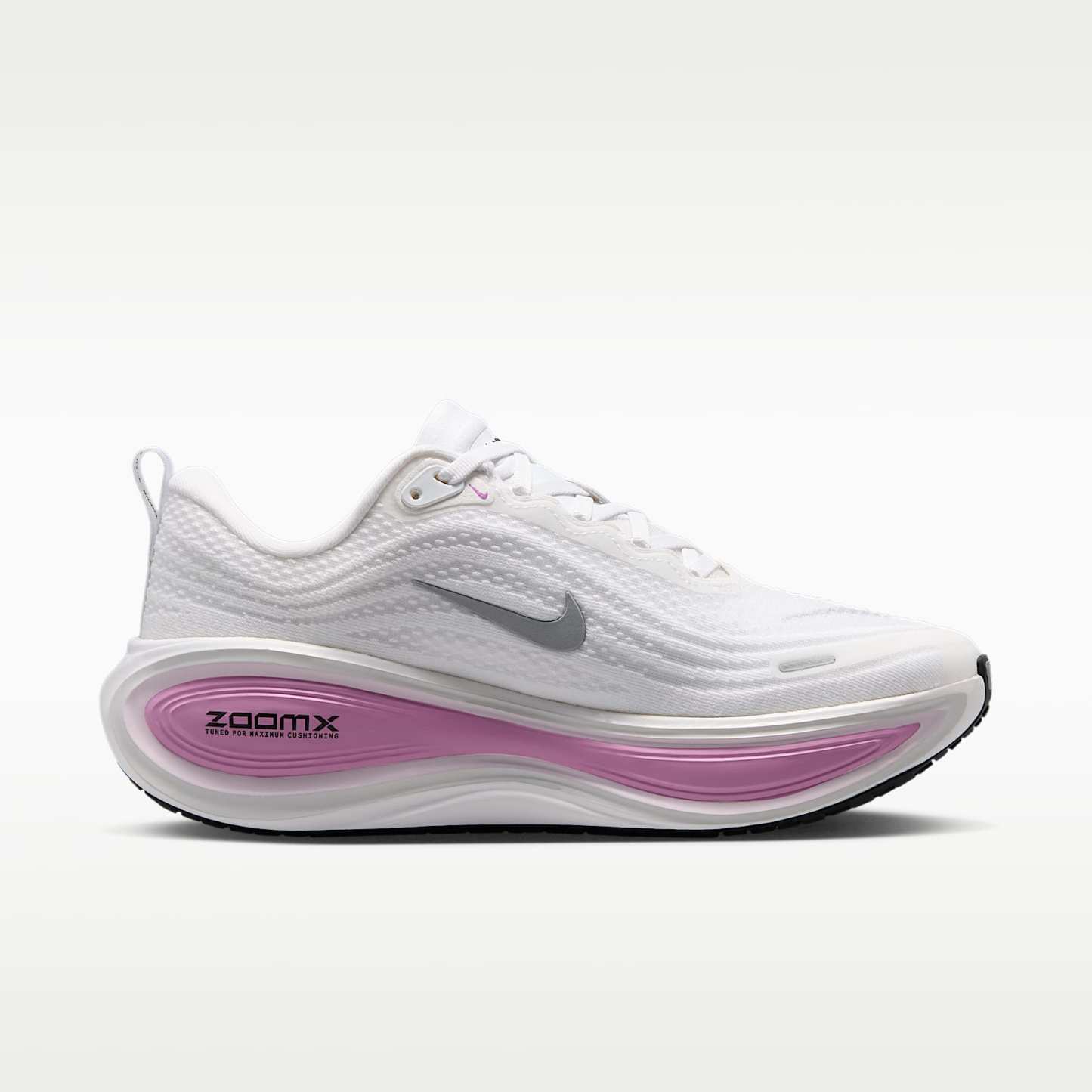 Nike Vomero Plus Straßenlaufschuh (Damen) – Weiß/Bleached Lilac/Summit White/Metallic Silver