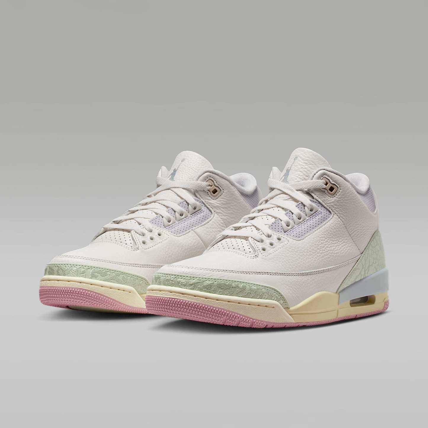 Air Jordan 3 "World's Best" Schuh (Herren) – Sail/Aura/Iced Carmine/Jade Aura