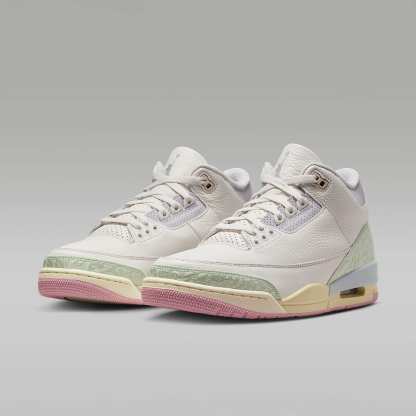 Air Jordan 3 "World's Best" Schuh (Herren) – Sail/Aura/Iced Carmine/Jade Aura