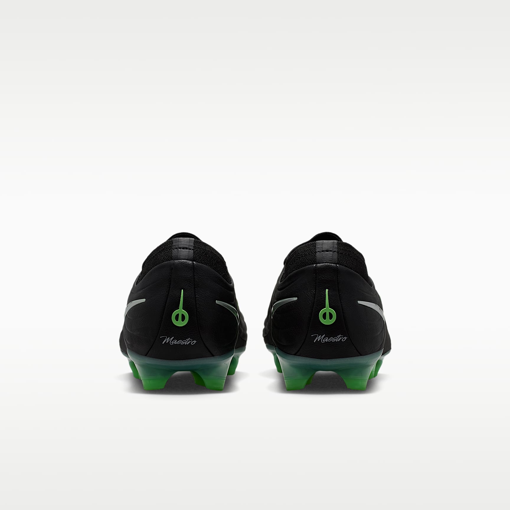 Nike Tiempo Maestro Elite Low Top Fußballschuh für normalen Rasen – Schwarz/Schwarz/Illusion Green