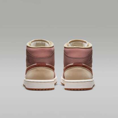 Air Jordan 1 Mid SE Damenschuh – Barely Orange/Pale Ivory/Smokey Mauve/Dark Pony