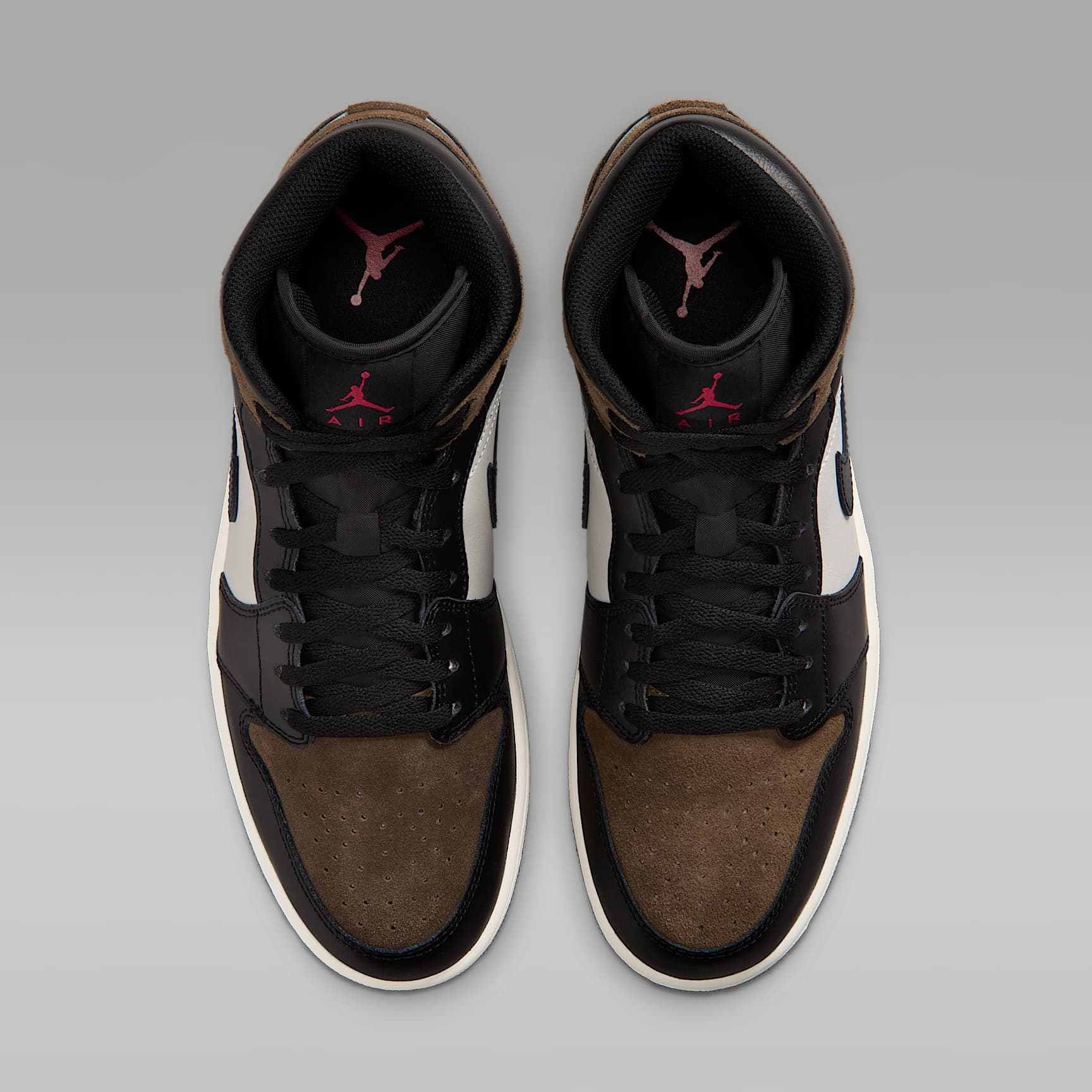 Air Jordan 1 Mid Herrenschuh – Schwarz/Palomino/University Red/Phantom