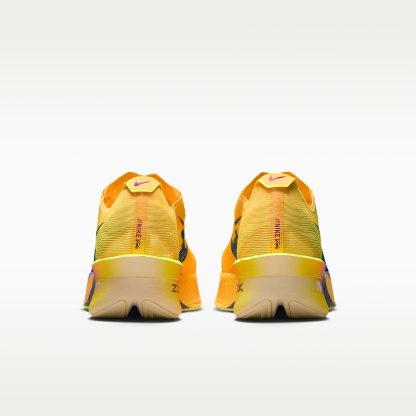Nike Vaporfly 4 Straßenlaufschuh für Wettkämpfe (Herren) – Citron Pulse/Laser Orange/Volt Ice/Indigo Burst