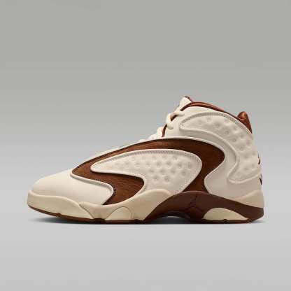 Air Jordan OG Damenschuh – Pale Ivory/Light British Tan/Muslin/Track Red