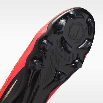 Nike Phantom 6 High Pro Fußballschuh für normalen Rasen – Bright Crimson/Schwarz/Blur
