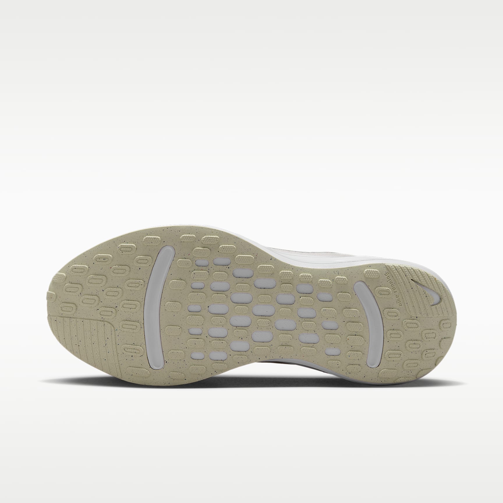 Nike Journey Run Straßenlaufschuh für Damen – Summit White/Barely Green/Weiß/Metallic Silver