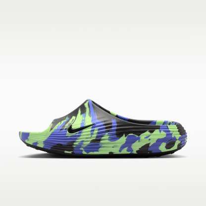 Nike ReactX Rejuven8 SE Slides (Herren) – Schwarz/Lime Blast/Sapphire/Schwarz