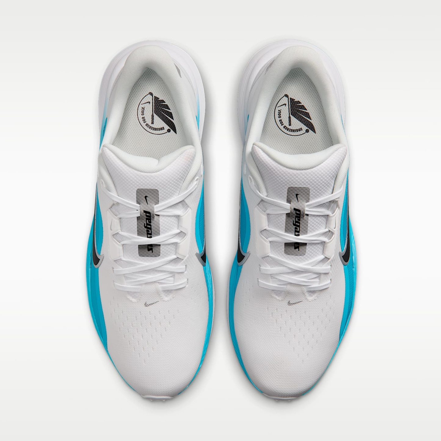 Nike Pegasus 1 G Golfschuh – Weiß/Light Current Blue/Schwarz