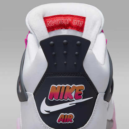 Air Jordan 4 Retro "Comic" Schuh (Herren) – Off White/Anthracite/Fire Pink