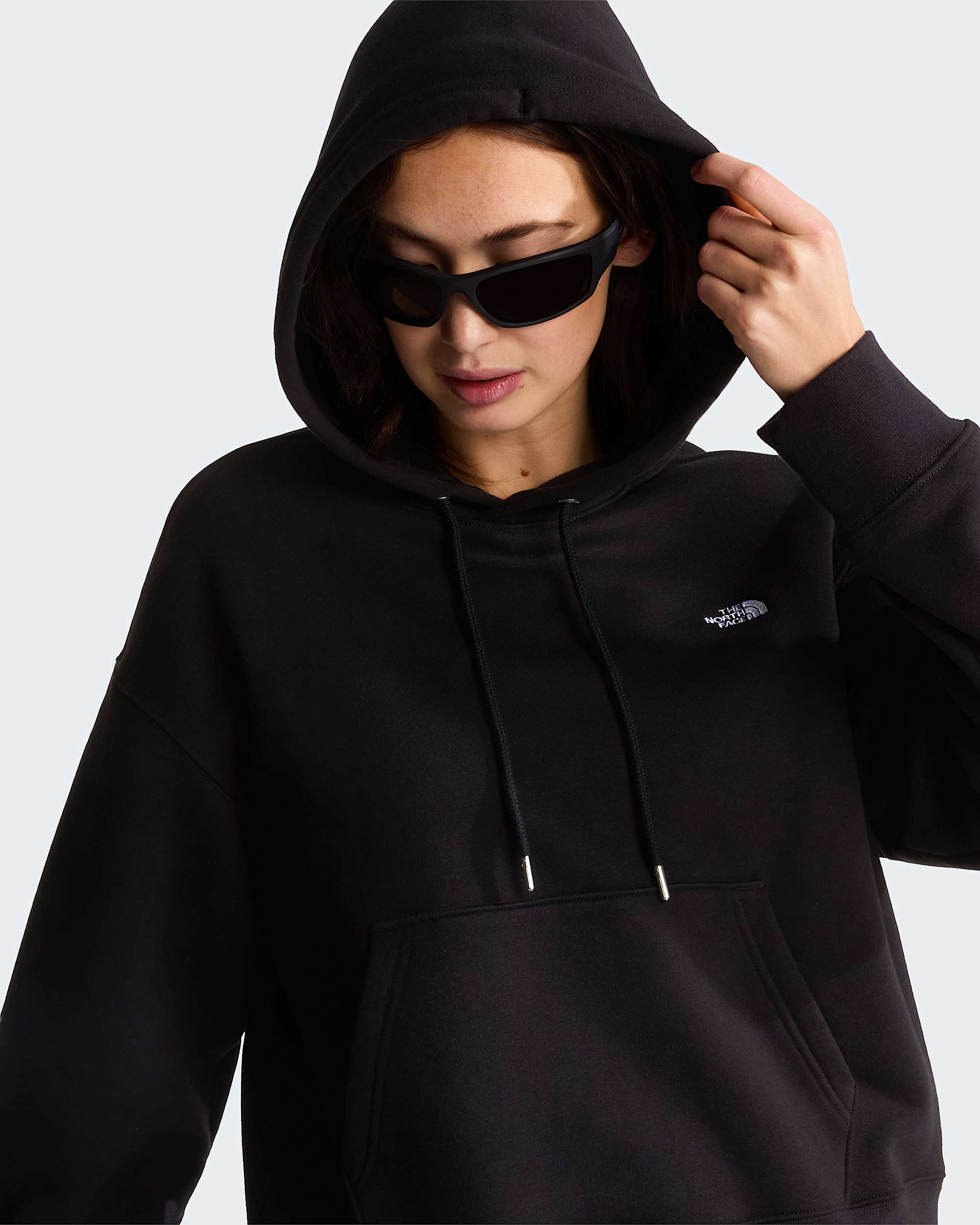 TNF™ Essential Simple Dome Boxy Oversized Hoodie Damen – TNF Black