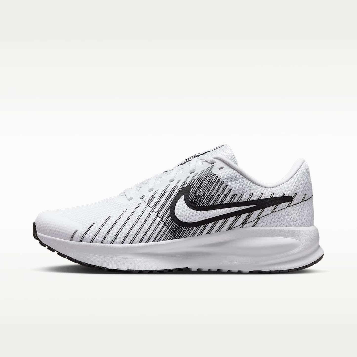 Nike Run Defy Straßenlaufschuh (Herren) – Weiß/Schwarz