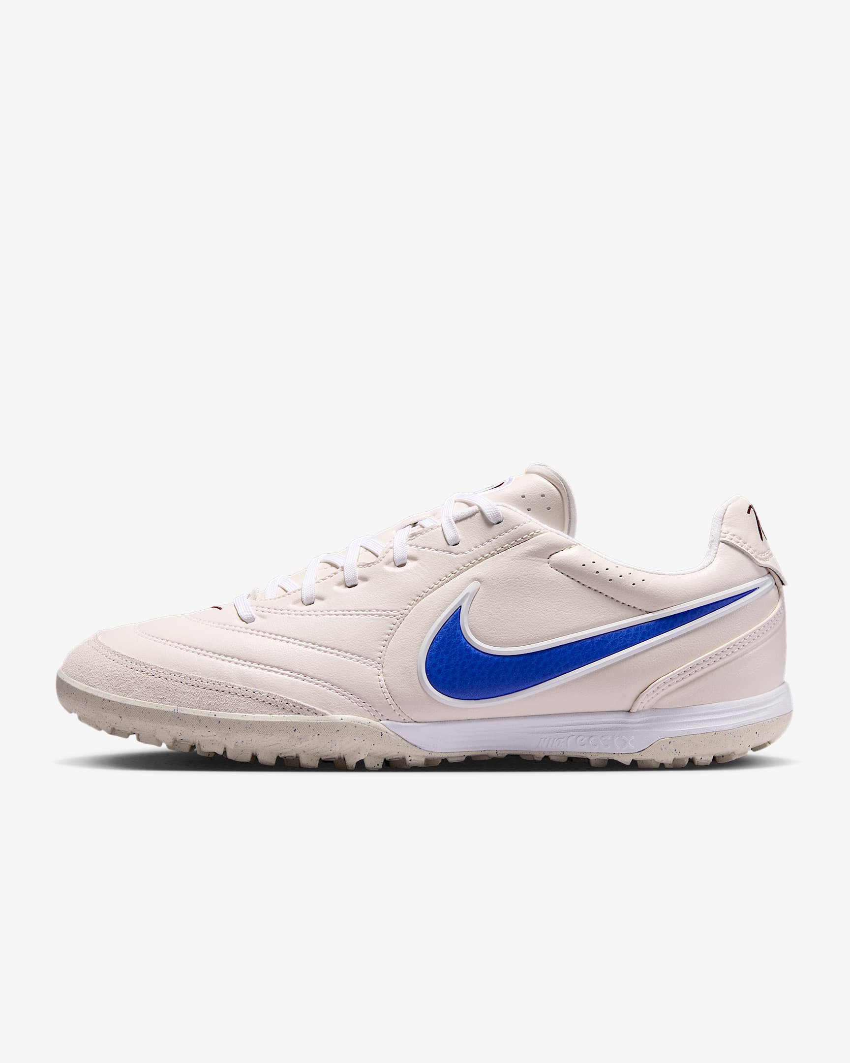 Nike Tiempo Ligera Pro Low-Top-Fußballschuh für Turf – Chalk/Weiß/Racer Blue