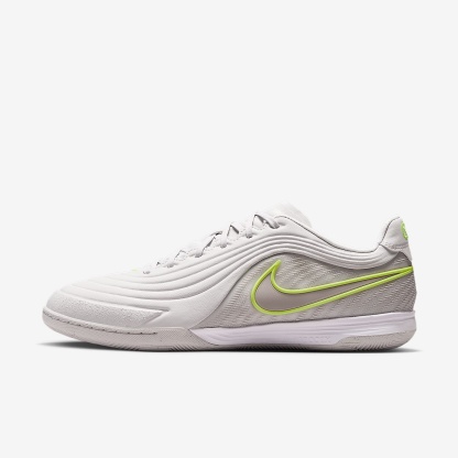 Nike Tiempo Reactgato Low Top Fußballschuh für Hallen- und Hartplätze – Vast Grey/Lemon Venom/Moon Particle