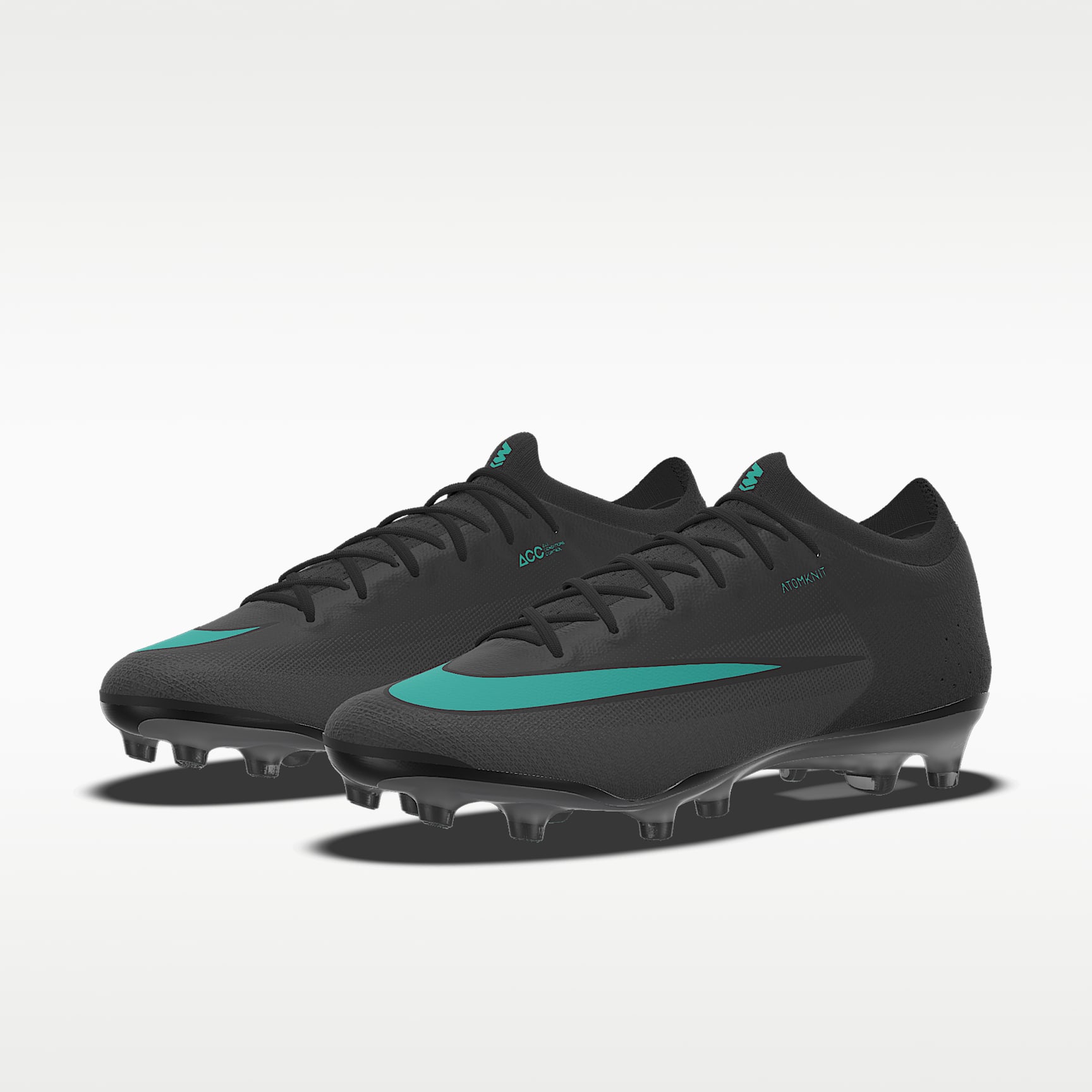 Nike Mercurial Vapor 17 Elite By You personalisierbarer Low-Top-Fußballschuh für Kunstrasen – Weiß/Weiß [9446382639]